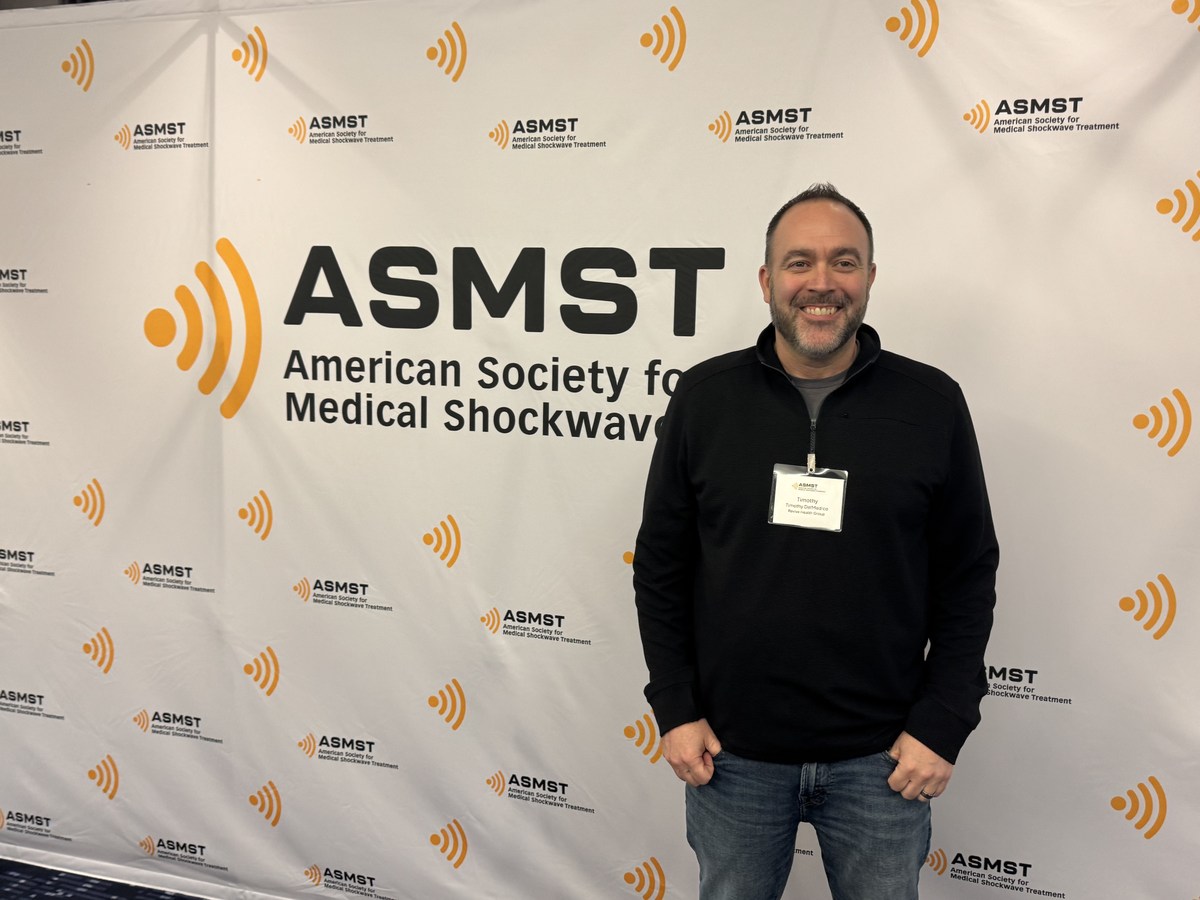 Dr. Tim DelMedico at the American Society for Medical Shockwave Treatment