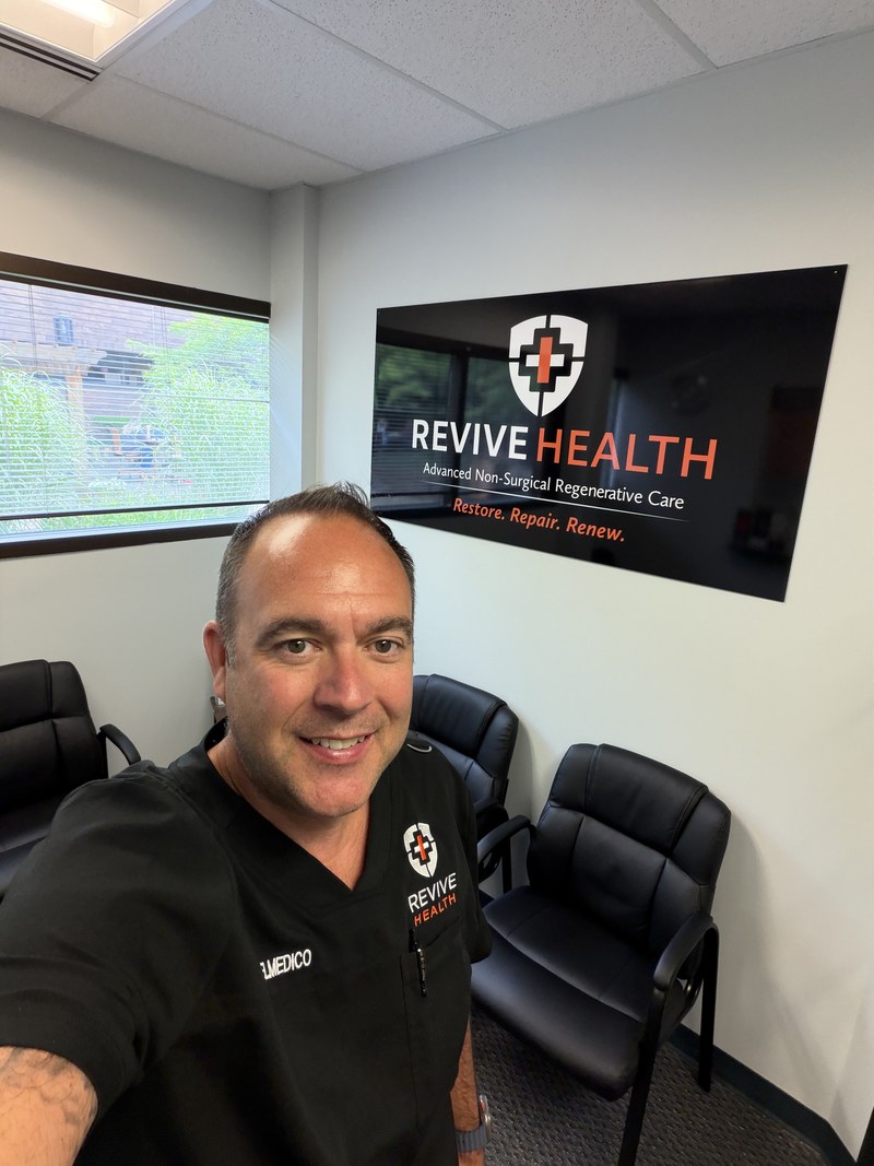 Dr. Tim DelMedico at Revive Health, his clinical practice
